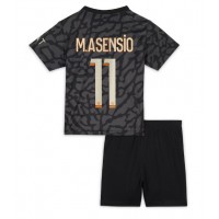 Camiseta Paris Saint-Germain Marco Asensio #11 Tercera Equipación para niños 2023-24 manga corta (+ pantalones cortos)